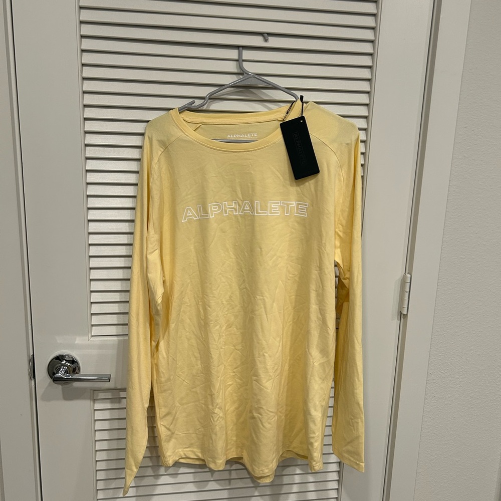 Alphalete Yellow Long Sleeve Tee